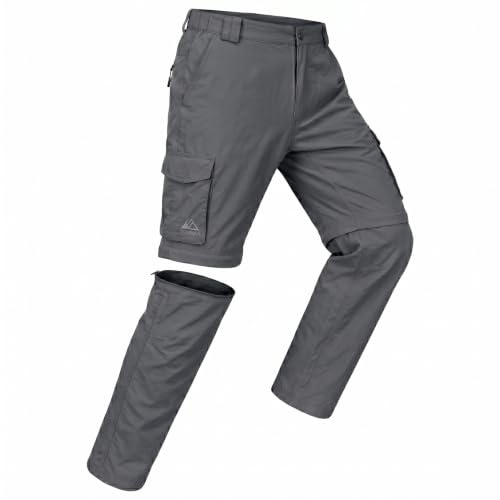 Cox Swain Range Men Herren Wanderhose Zip-Off – leichte Quick Dry Trekkinghose mit UV-Schutz, abtrennbare Hosenbeine, elastischer Bund, Outdoorhose für Wandern, Reisen, Camping & Trekking