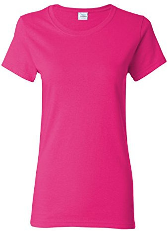 Gildan Women's Heavy Crewneck Cap Sleeve T-Shirt