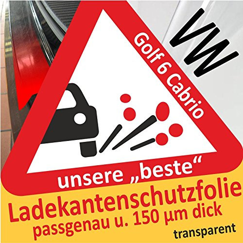Passform Lackschutzfolie als Selbstklebender Ladekantenschutz (Autofolie und Schutzfolie) transparent 150µm - passgenau für Fahrzeugtyp Siehe Beschreibung