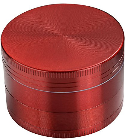 LIHAO 2”(5cm) Grinder en Zinc Alliage en 4 pièces - Rouge
