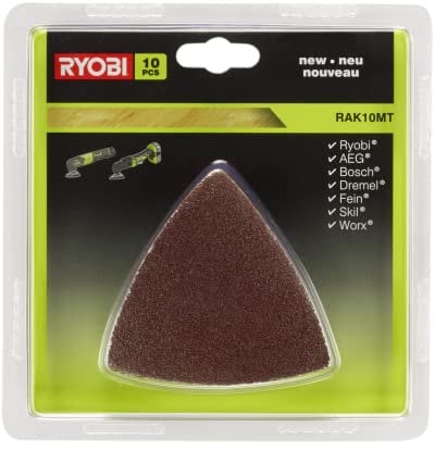 RYOBI - Kit 10 triangles abrasifs Ryobi multitool ONE+ RAK10MT