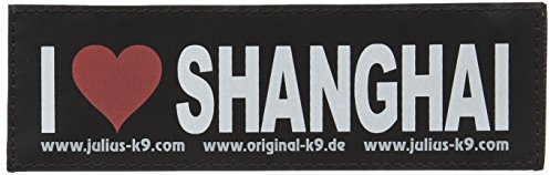 JULIUS K-9 Klettaufschrift, IMMERDABEISEIER, Baby, Schwarz