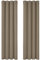 Deconovo Vorhang Blickdicht Verdunkelungsvorhang Ösenvorhang Blickdicht, 229x168 cm(HöhexBreite), Taupe, 2er Set