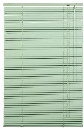 Lichtblick Aluminium Jalousie, Alu-Jalousie mit Klemmträgern und Wandmontageclips für Fenster und Türen Grün, 80 cm x 220 cm (B x L)