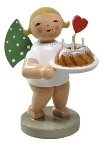 Wendt & Kühn 650/154 Engel mit Kuchen und Herz