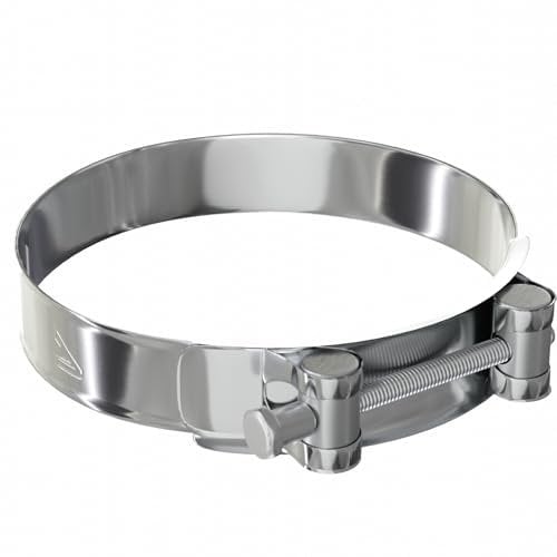 1 Pack - 80mm > 85mm Stainless Steel T-Bolt Hose Clamps Turbo Intake Intercooler Clips
