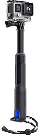 SP-Gadgets 53009-1 POV Pole 93,9 cm (37 Zoll) Teleskopstange für GoPro (ausziehbar bis 94 cm), GA0081, Schwarz, Blau, Einheitsgröße