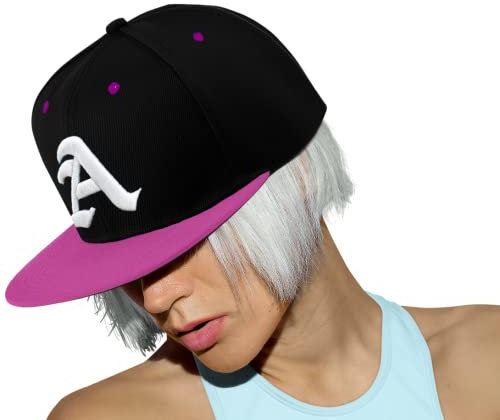 Morefaz New Unisex Jungen Mädchen Mütze Baseball Cap Snapback Hut Gotisch 3D A Kinder Kappe TM (A Pink White)