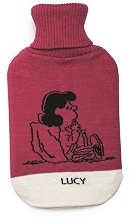 Excelsa Peanuts Borsa Acqua Calda Lucy, Materiale Sintetico, Fucsia, 35X19X3.5 cm