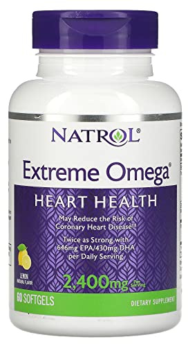 Natrol (Incl Laci Le Beau Teas) Extreme Omega Fish Oil, 60 Softgels