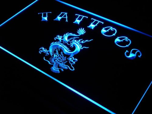 ADVPRO Cartel Luminoso i931-b Tattoo Dragon Chinese Shop Art Neon Light Sign