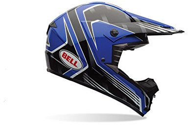 Bell Powersports SX-1 Motorradhelm, Mehrfarbig (Race Blau), M