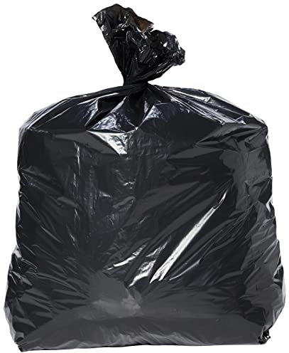 Ideal 365 Medium Duty Black Refuse Sacks/Bin Bags/Bin Liners(200Pack) (1 case)