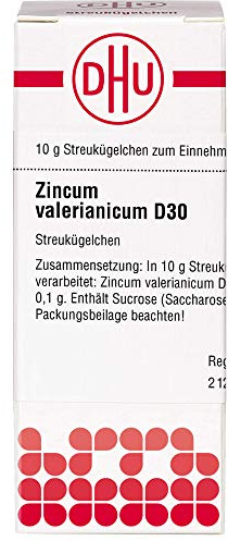 DHU Zincum valerianicum D30 Streukügelchen, 10 g Globuli
