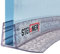 STEIGNER Duschdichtung, 130cm, Glasstärke 6/7/ 8 mm, Vorgebogene PVC Ersatzdichtung für Runddusche, UK02