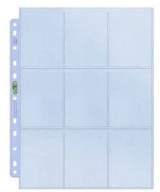 Amigo Spiel + Freizeit 50 Ultra Pro 9-Pocket Silver Series Pages Ordnerseiten für 3-Ring Album - Magic: The Gathering - Yu-Gi-Oh!