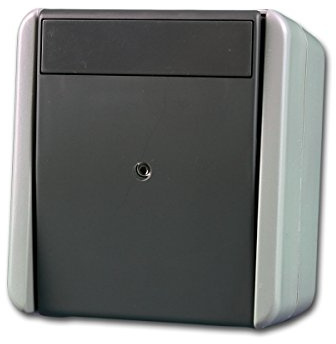 fontana Taster, Indikator grau 250V~/10A, AP, IP44