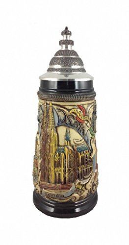 Zöller & Born Bierkrug Köln Panorama Seidel 0,5 Liter Bierseidel ZO 1745/906