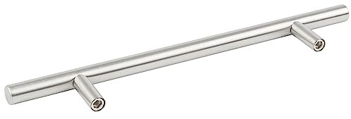 TRIXES 20x Stainless Steel T-Bar Handles with Screws, 200mm Wide - 128mm Centres, for Cupboards/Cabinets/Doors/Drawers, Kitchen Accessories