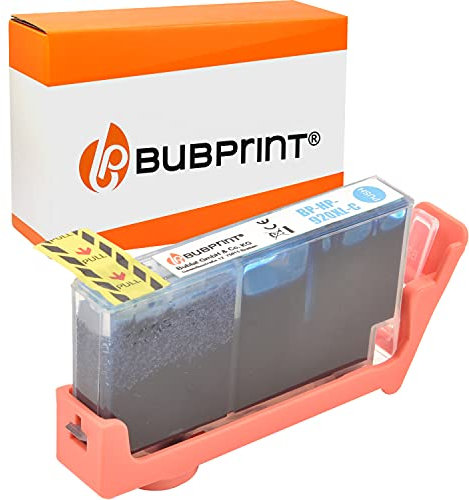 Bubprint Druckerpatrone kompatibel als Ersatz für HP 920XL 920 XL HP920XL (CD972AE) für OfficeJet 6000 6500 6500A Plus 6500 Wireless 7000 7500A Cyan/Blau