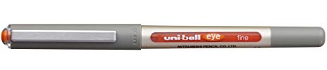 Uni-Ball eye fine UB-157 Rollerball Pens ORANGE ink colour [pack of 12 pens]
