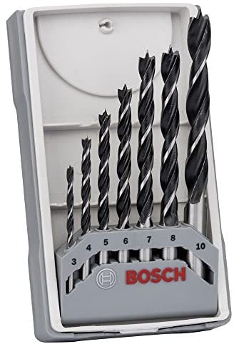 Bosch Holzbohrerset 3-10 mm 7-teilig, in Kassette