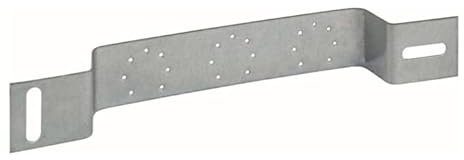 multitubo Montageschiene aus Stahl verzinkt 76/153 mm, gebogen