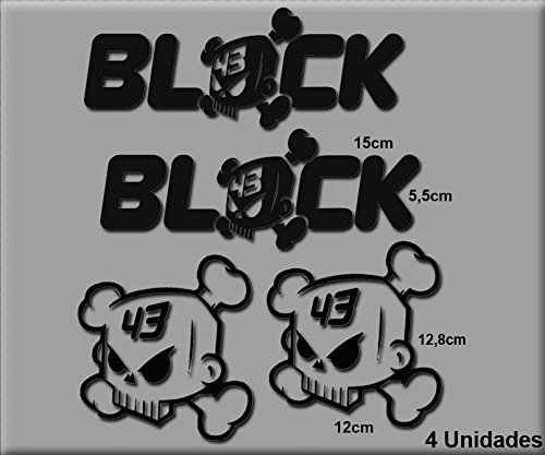 Ecoshirt 3K-GO8B-4FEQ Aufkleber Ken Block R77 Vinyl Aufkleber Decal Sticker Decal Decal Sticker Car Auto Sport Racing Schwarz