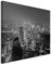 Sinus Art 50x70cm Wandbild Fotoleinwand Bild in Schwarz Weiss Nachts Skyline Istanbul
