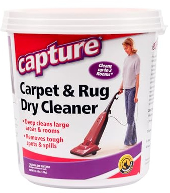 Capture Carpet & Rug Dry Cleaner: Carpet Deodorizer & Freshener Powder - Pet Odor Eliminator - Spot & Stain Remover - Fresh Natural Scent - Carpet Cleaner Powder - Dry Rug Powder Cleaner (2.5 lb)