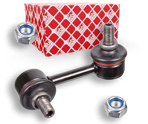 febi bilstein 18134 Verbindungsstange mit Sicherungsmuttern, 1 Stück | Kompatibel mit: TOYOTA AVENSIS, AVENSIS Kombi, AVENSIS Liftback