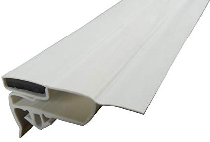 Magnetdichtung Profil groß F - 1800mm inkl. Magnetband - Farbe: weiss (Kühlschrankdichtung)
