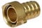 Agora-Tec® Messing Schlauchtülle 3/4 Zoll (19 mm) auf 3/4 Zoll IG (24,2 mm) Industriequaltät mit Flachdichtung für 3/4 Zoll Gartenschlauch mit einen Innendurchmesser von 19 mm