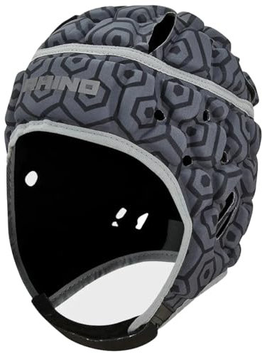 ND Sports Unisex Youth K-REY-RRP220SB Rhino Pro Kopfschutz, SY, schwarz, schwarz