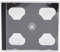 DVD Double Jewel Cases 10,4 mm für 2 Disc mit schwarzem Tray (100 Stück) Marken Dragon Trading®