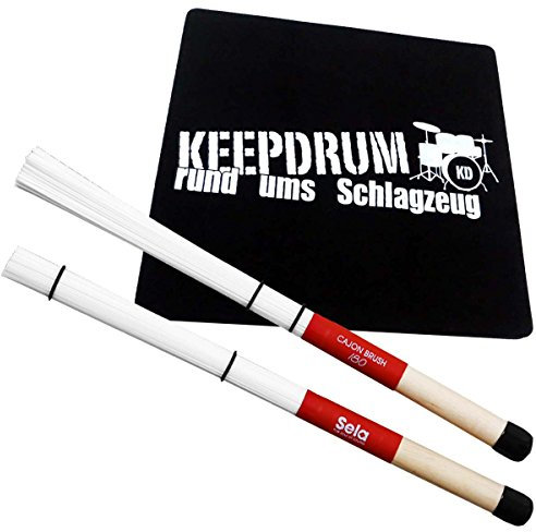 Sela SE 035 Cajon Brush + keepdrum Sitz-Pad