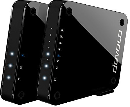 devolo GigaGate Wi-Fi Bridge (2 Gbps, 1 x High-Speed Gigabit Port, 4 x Fast Ethernet Ports, Point-to-Point Connection Via 5 GHz Band, whole home wifi, AES Encryption)