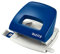 Leitz Kleiner Büro Locher aus Metall, 16 Blatt, Anschlagschiene mit Formatangaben, Ergonomisches Design, blau, 50380035