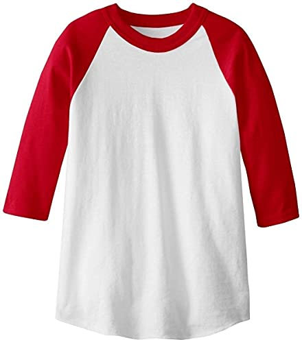 SOFFE MJ Kinder 3/4 Arm Baseball Trikot Small rot