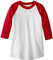 SOFFE MJ Kinder 3/4 Arm Baseball Trikot Small rot