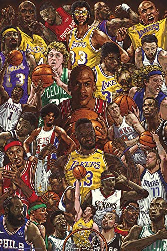 1art1 Basketball Poster Superstars Plakat | Bild 91x61 cm