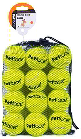Petface Tennisbälle, 12er Pack
