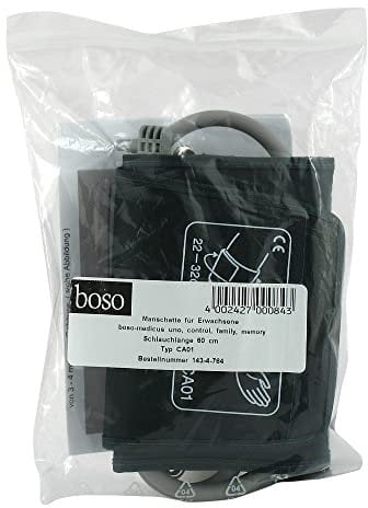 boso Zubehör - Standard Manschette für Blutdruck – Klettmanschette mit integriertem Schlauch – Zugbügelklettenmanschette 22-32 cm