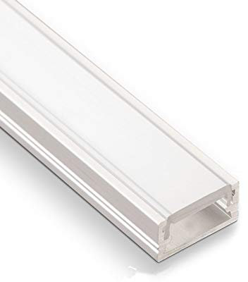 10 Stück SO-TECH® LED Profil-11 mit opalfarbiger Abdeckung je 2m für LED Streifen