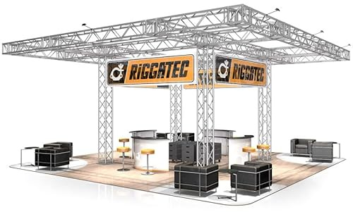 Naxpro-Truss Messestand FD 44-10 x 10 x 4,4 m (LxBxH) - 100 m² aus Aluminium