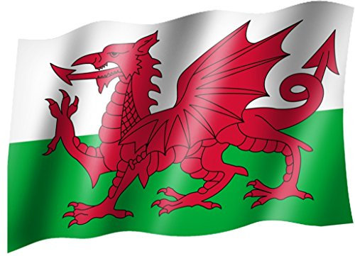 Flagge/Fahne WALES Staatsflagge/Landesflagge/Hissflagge mit Ösen 150x90 cm, sehr gute Qualität
