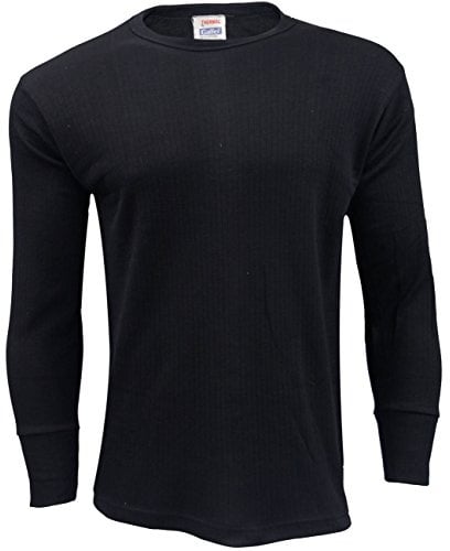 Gaffer Mens Thermal Tops T Shirt Long Sleeve Vest Full Tshirt Ski Wear Black XX-Large 2XL XXL