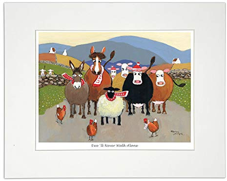 Ewe'll Never Walk Alone Wanddruck von Thomas Joseph - Sheep Art Liverpool
