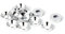sourcing map M5 5 mm flachen Kopf Schraube Aluminium Senkkopf Unterlegscheiben Silber Ton 12 PCS de