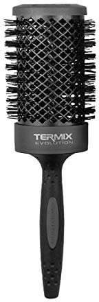 Termix Evolution Plus. Professionelle, thermische Rundhaarbürste mit Keramikrohr für den Friseursalon. Speziell für dickes und hartes Haar. Afroamerikanisches Haar. Durchmesser: 60 cm., Schwarz